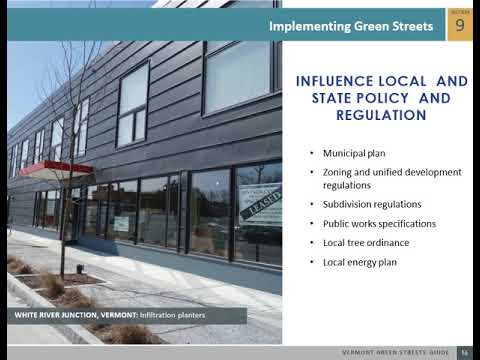 Vermont Green Streets Guide Section 9 - Implementing Green Streets Guide