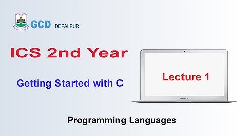 Getting Started With C - Computer Science 2nd Year Ch 8