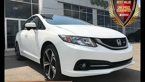 2014| Honda| Civic| Si| Cloth| Low KM| Sunroof| 6 Speed Manual| CD Player| Grove Dodge