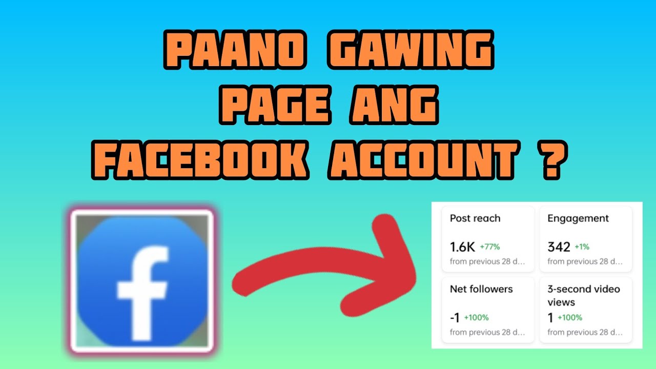 PAANO GAWING PAGE ANG FACEBOOK ACCOUNT 2025 (TAGALOG TUTORIAL) - YouTube