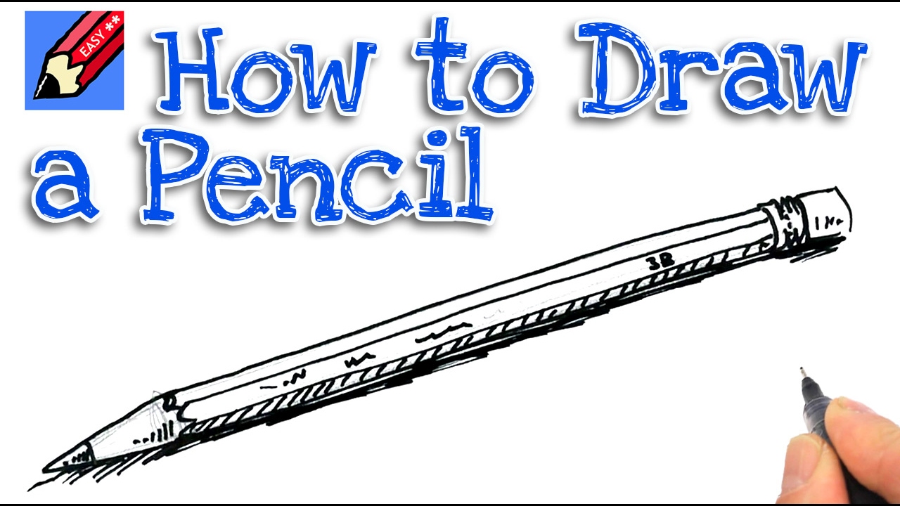 Learn how to draw a pencil real easy | Step by Step with Easy - Spoken ...