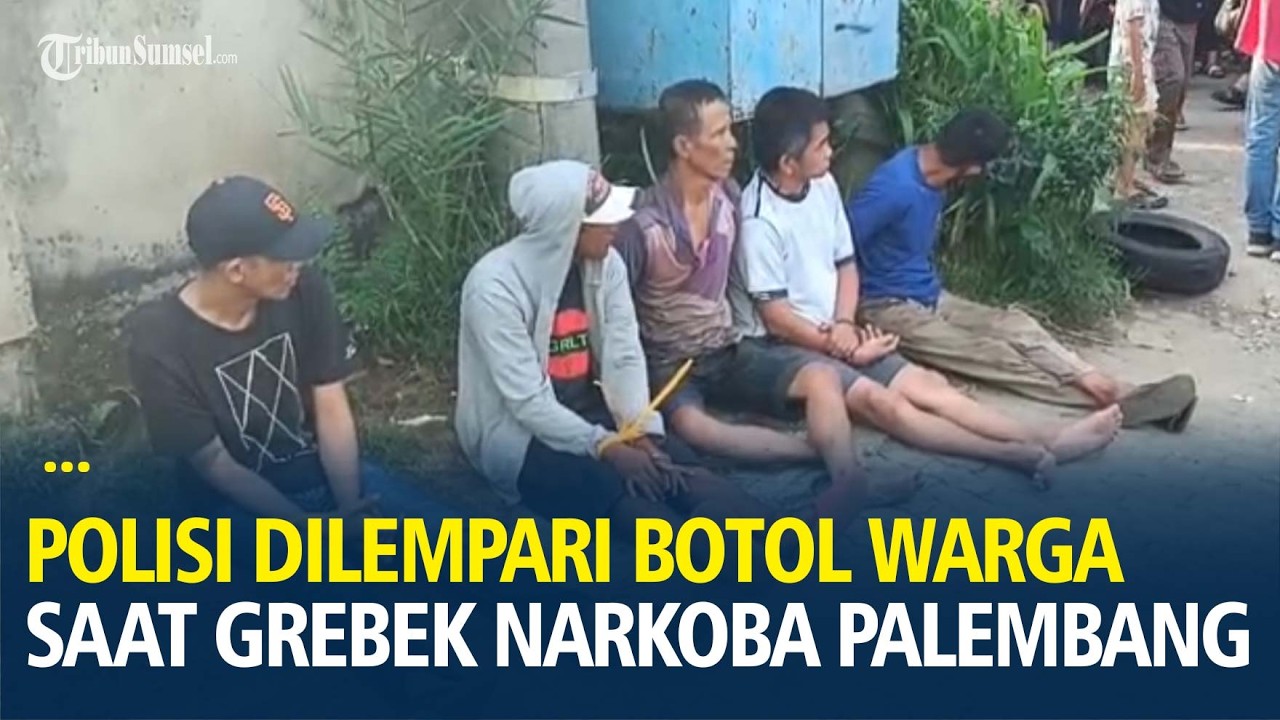 Kronologi Penggerebekan Narkoba di Palembang, Polisi Dilempari Botol oleh Warga