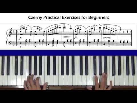 Czerny Practical Exercises for Beginners Op. 599, No. 47 Piano Tutorial