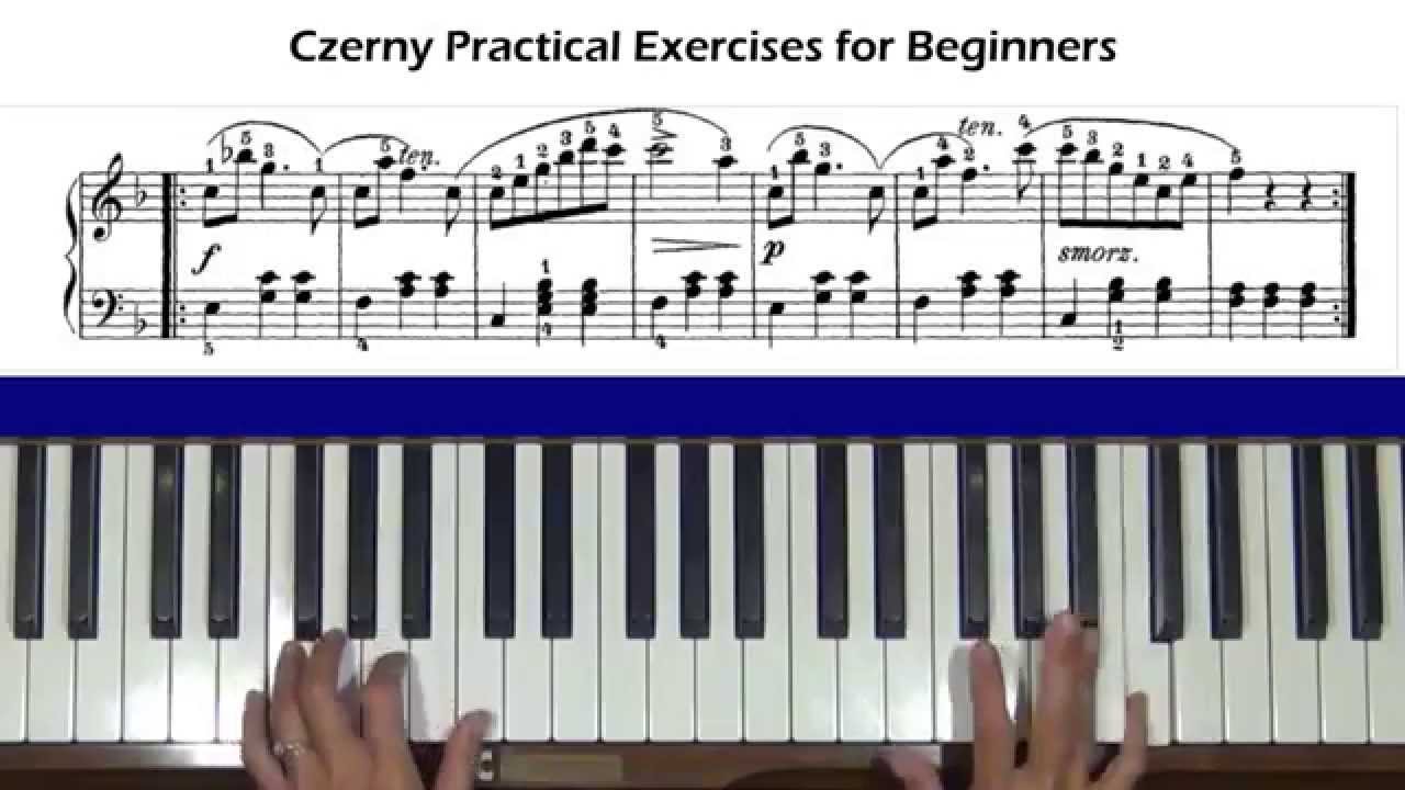 Czerny Practical Exercises for Beginners Op. 599, No. 47 Piano Tutorial