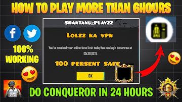 HOW TO FIX 6 HRS LIMIT BGMI 2025 SOLUTION|| 6 Hours Limit Kese Fix Karin || BGMI time LimitPaid app
