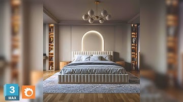 Complete Bedroom Modelling in 3DS Max With Corona