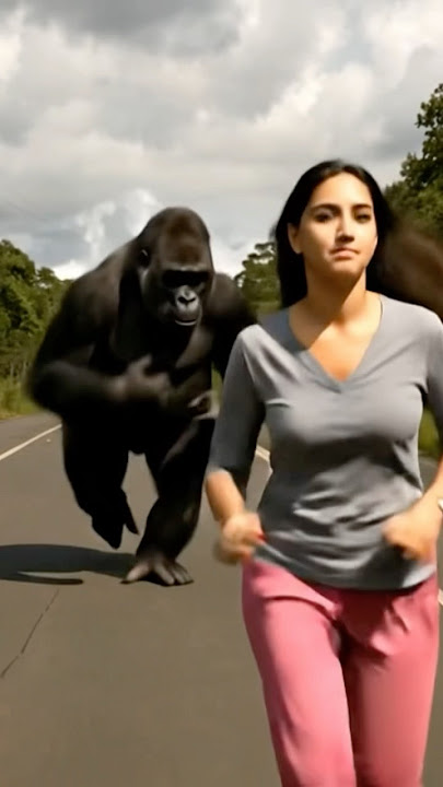 Gorilla and Girl runway #hulk #animals #animation #kingkong