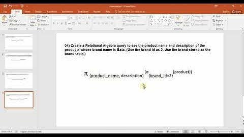 Explain how to create a Relational Algebra Query using Project Operation related to a given need.