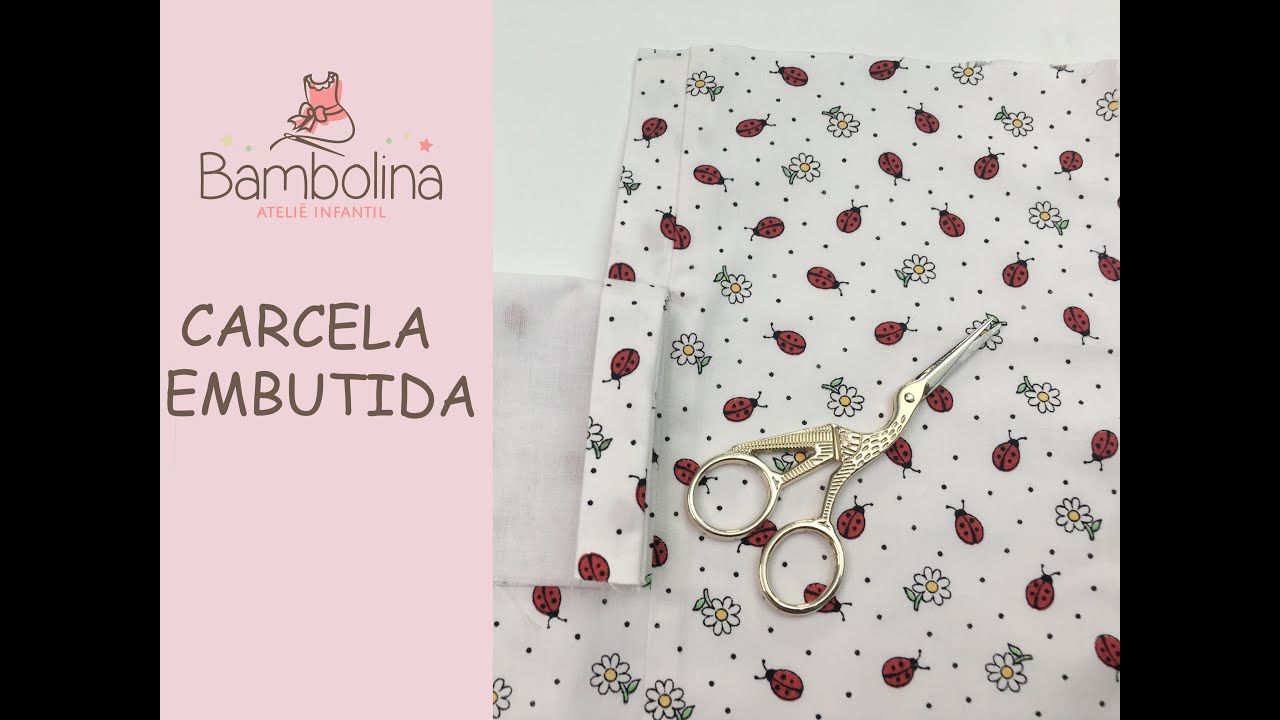 COMO FAZER CARCELA EMBUTIDA NO PAINEL DE SAIA DE VESTIDO INFANTIL SEM COSTURA APARENTE!