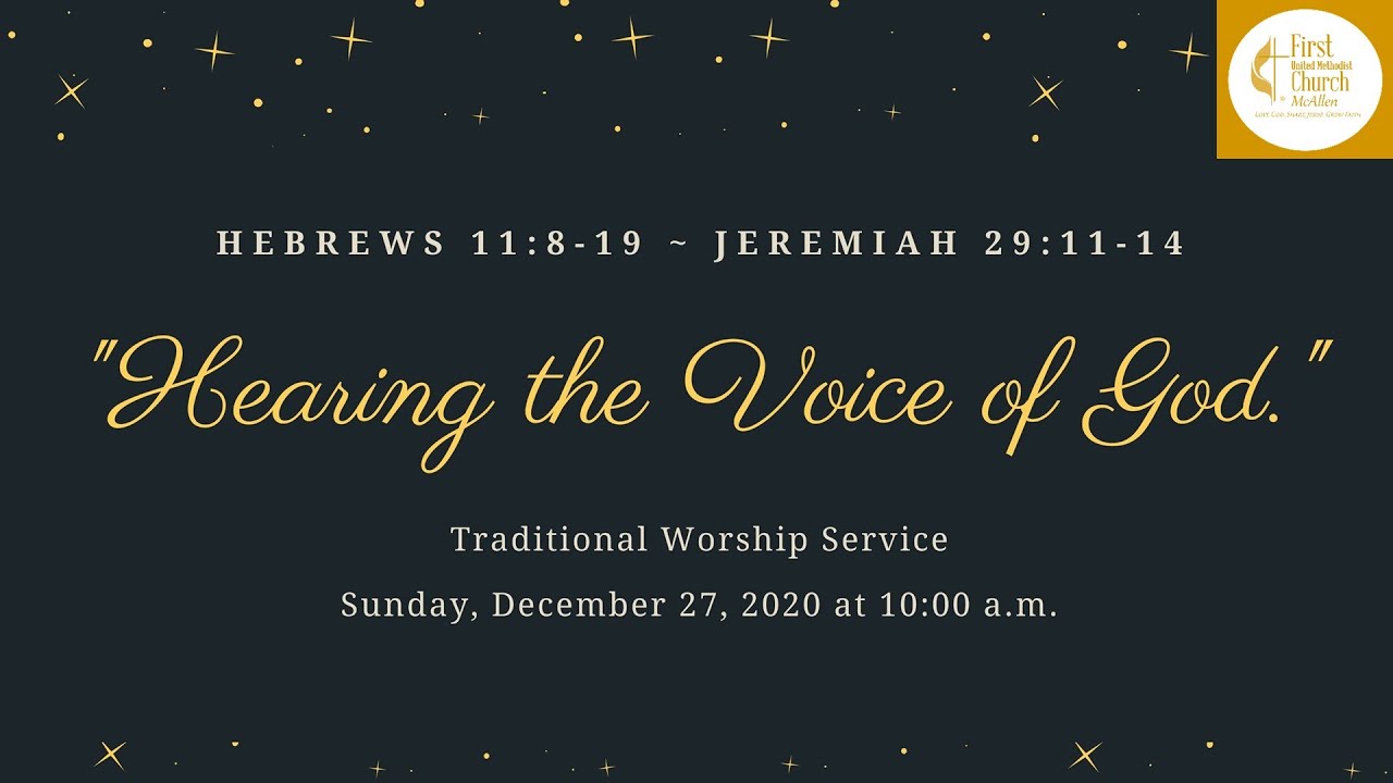 Hearing the Voice of God - Sunday, December 27th