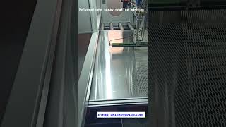 Honeycomb panel production, polyurethane spray coating technology