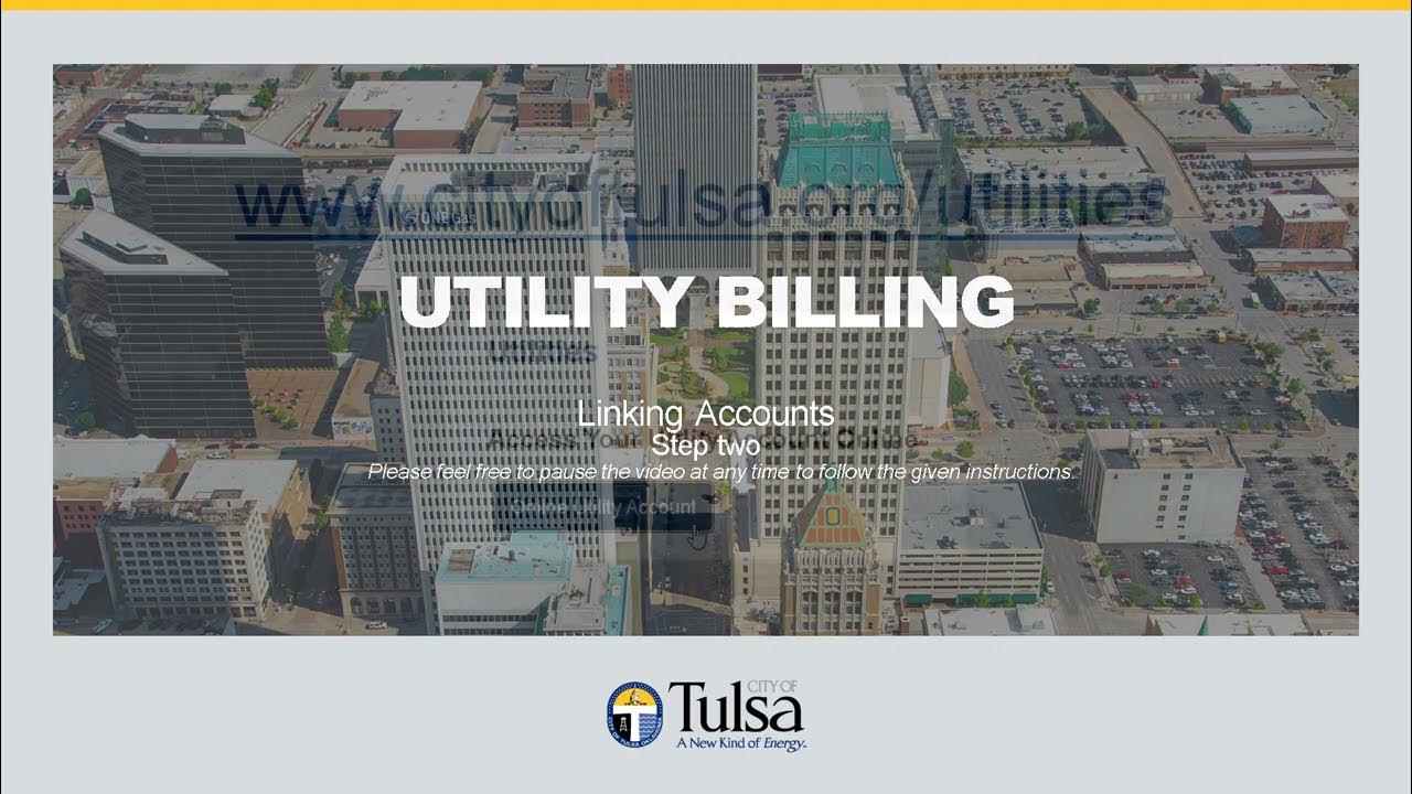 City of Tulsa Utility Billing Step 2 Linking Your Account YouTube