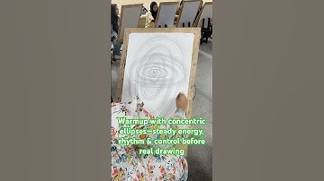 2:15tu Warmup with concentric ellipses—steady energy, rhythm & control before real drawing