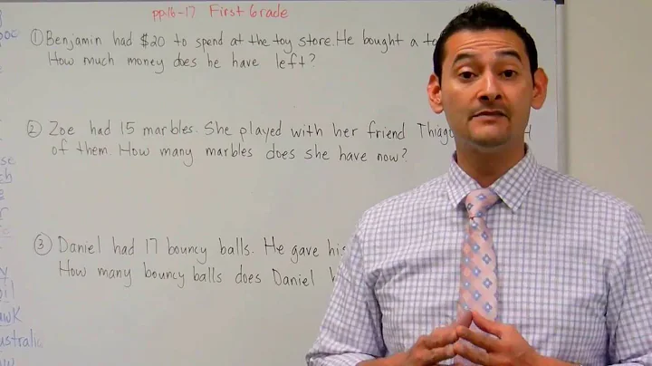 First Grade Hybrid Math Workbook: Subtraction Word Problems up to 20