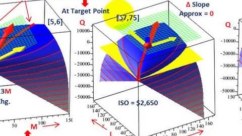 Linear Programming (Production Function With Costs, Gradient Path & Directional Derivative, Etc.)