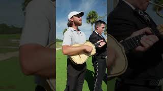 Rickie Fowler&#39;s backswing Gets Interrupted By A Mariachi Band | TaylorMade Golf