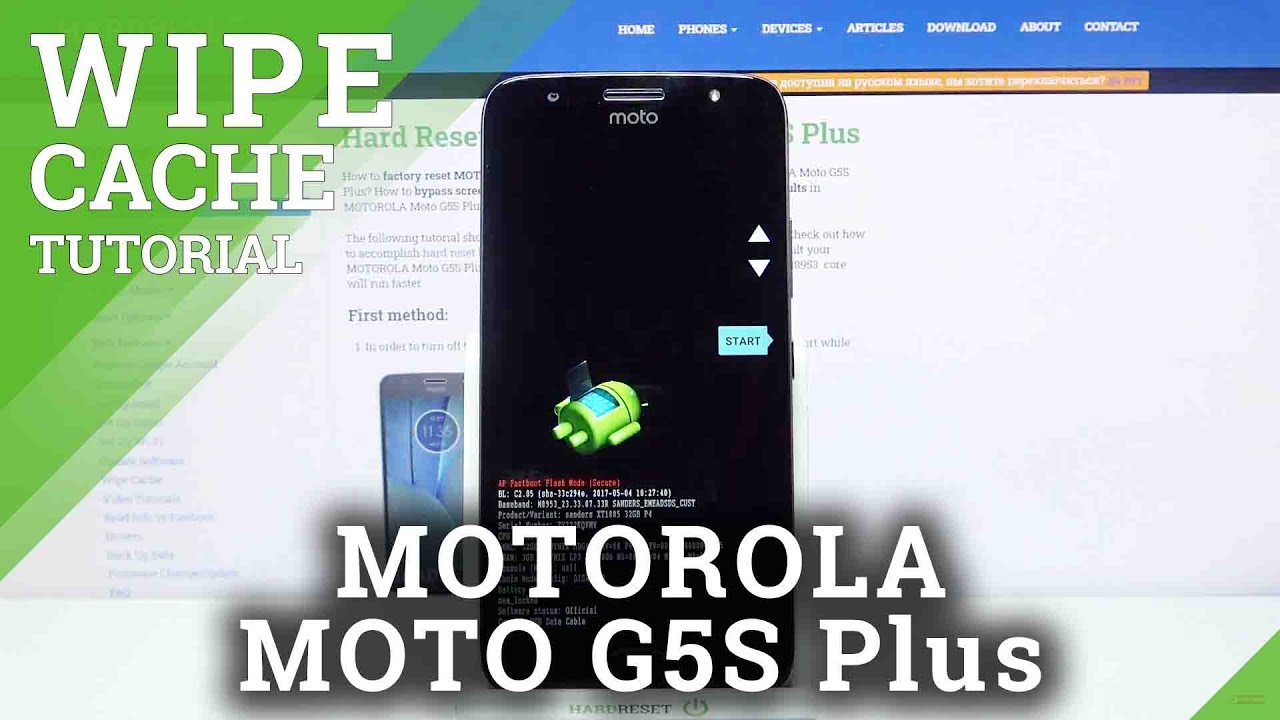 How To Wipe Cache On Motorola Moto G5s Plus Wipe Cache Partition Youtube