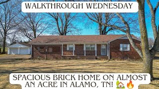 Charming Brick Home on Nearly an Acre in Alamo, TN! Don't Miss This One!