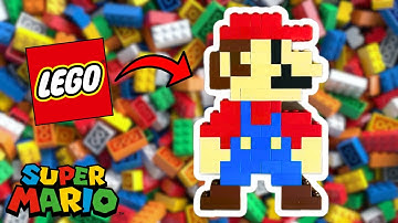How to Build LEGO 8 Bit Pixel Mario