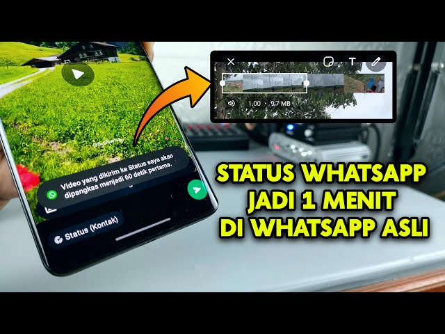 Update Terbaru WhatsApp 🔥Durasi Status Jadi 1 Menit class=