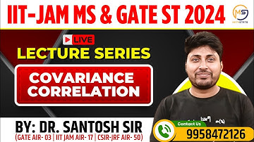 GATE STATISTICS 2025 | Covariance Correlation | Mathstats @8810409392