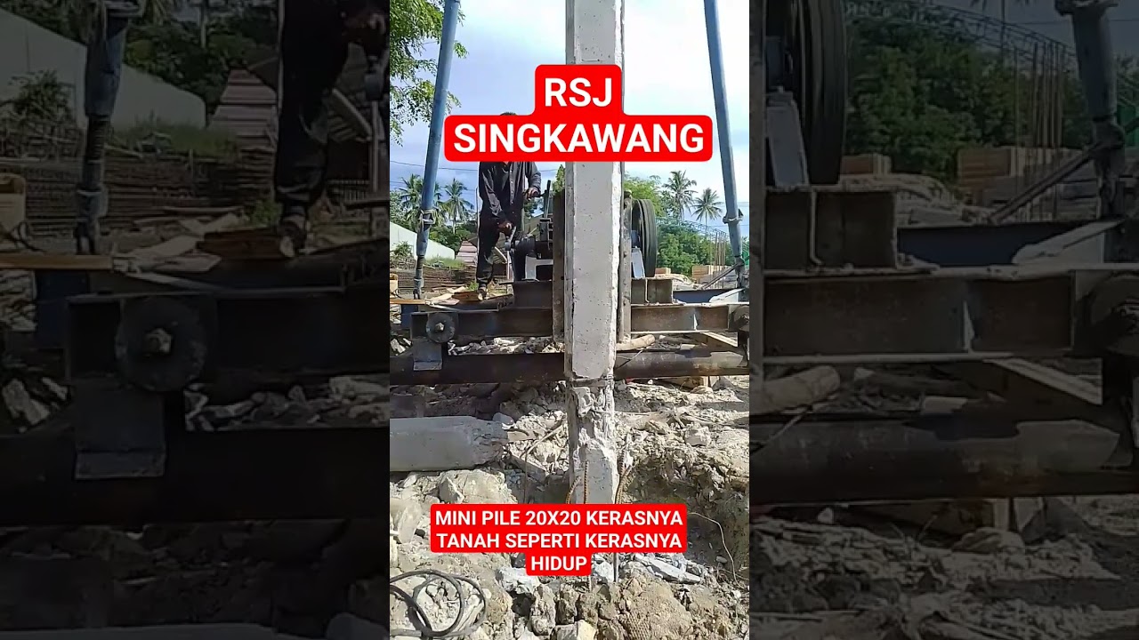 LOKASI DI RSJ SINGKAWANG// MINI PILE 20X20