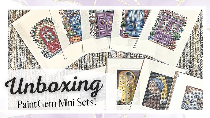 UNBOXING PaintGem Mini Kits! Snack Size Diamond Paintings 