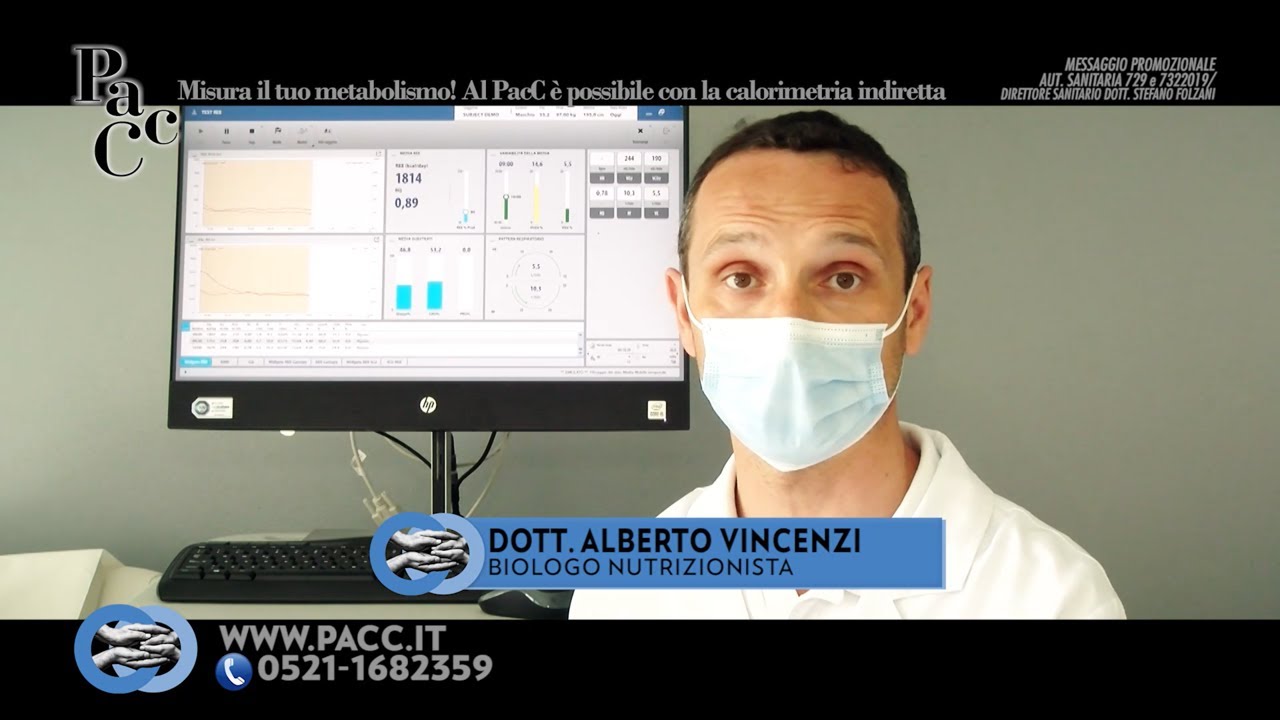 Conosci il tuo metabolismo? Al PacC puoi misurarlo con l'esame della Calorimetria Indiretta