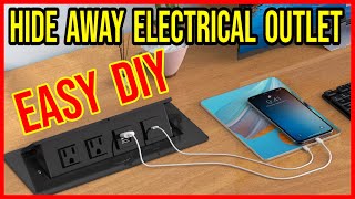 Pop Up Retractable Hidden Electrical Outlet DIY Installation SUPER EASY!!!! screenshot 4