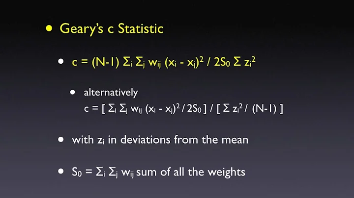 Geary's C