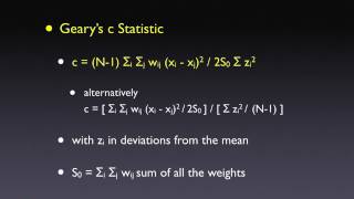 Geary's C