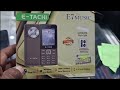 E-Tachi E7 Music 🎶 Mobile 3000mah Battery Mobile Review || 2024