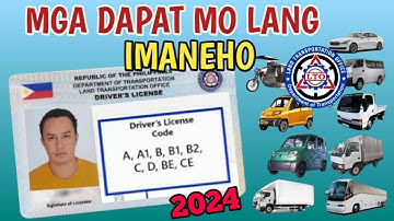 MGA PAGBABAGO SA DRIVERS LICENSE 2024 | BAGONG RESTRICTIONS CODE | TAMA NA DRIVER