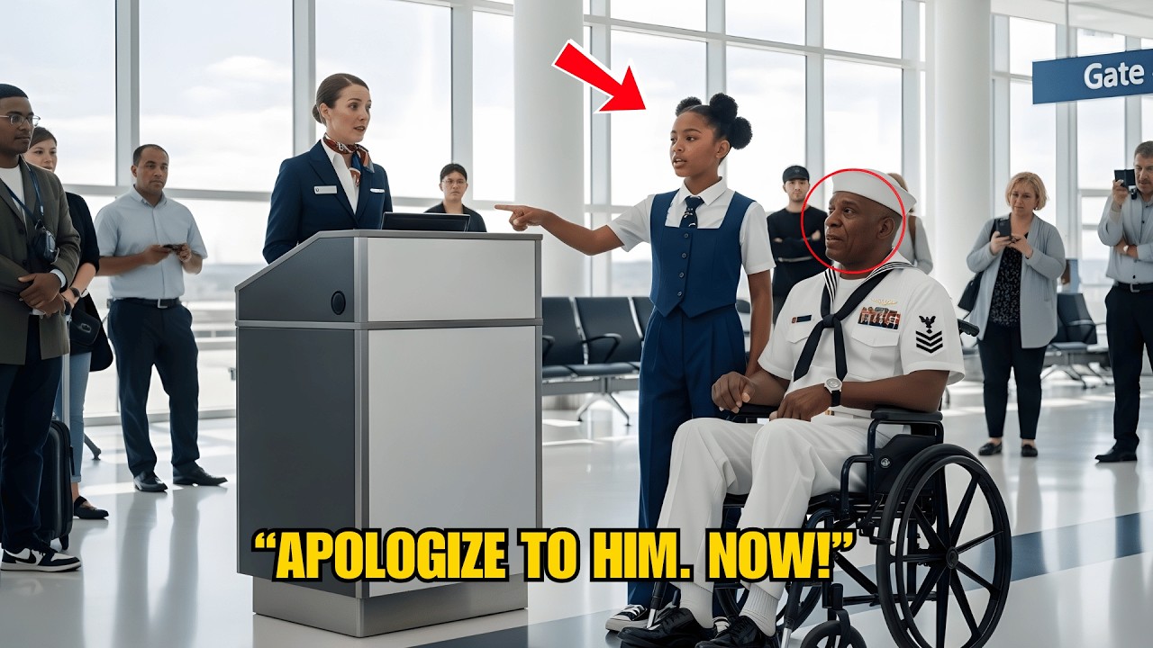 Multi billionaire 9 year old Black girl disciplines arrogant gate agent who mocked a disabled Bla...