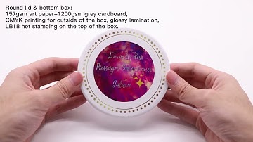 Custom Printed Oracle Deck Gold Edge Round Oracle Cards 100mm