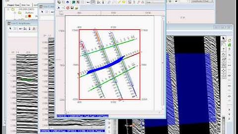SMT Kingdom  how to create a grid for 2D seismic data with faults