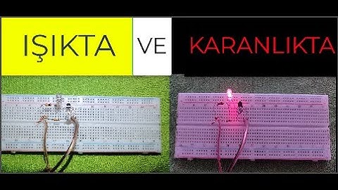 IŞIĞA DUYARLI LED DEVRESİ - KARANLIKTA OTOMATİK YANAN LED DEVRESİ BC237 #BC237#LED#LDR