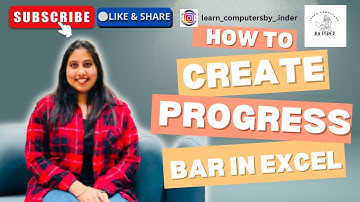 PROGRESS BAR USING CHECKBOXES AND CONDITIONAL FORMATTING IN EXCEL||EXCEL TUTORIAL@ComputersByInder
