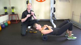 ACUMOBILITY Eclipse Foam Roller- Back Release floor