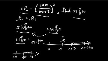 Actuarial Notation (Example) | Exam LTAM | Actuarial Science