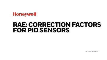 RAE: What are the Correction factors for PID sensors?