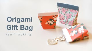 How to fold self locking origami gift bag (Makoto Yamaguchi)