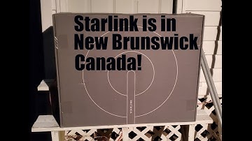 Starlink Initial Setup & Test in NB Canada