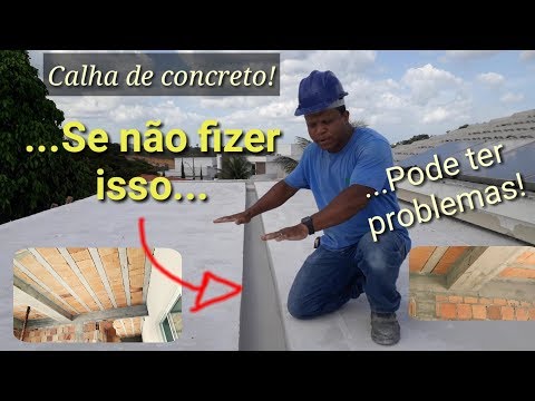 Vídeo: Quão longe pode chegar uma calha de concreto?