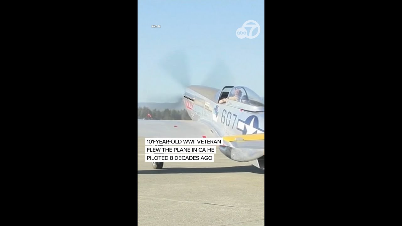 101-year-old WWII veteran flew the plane in CA he piloted 8 decades ago