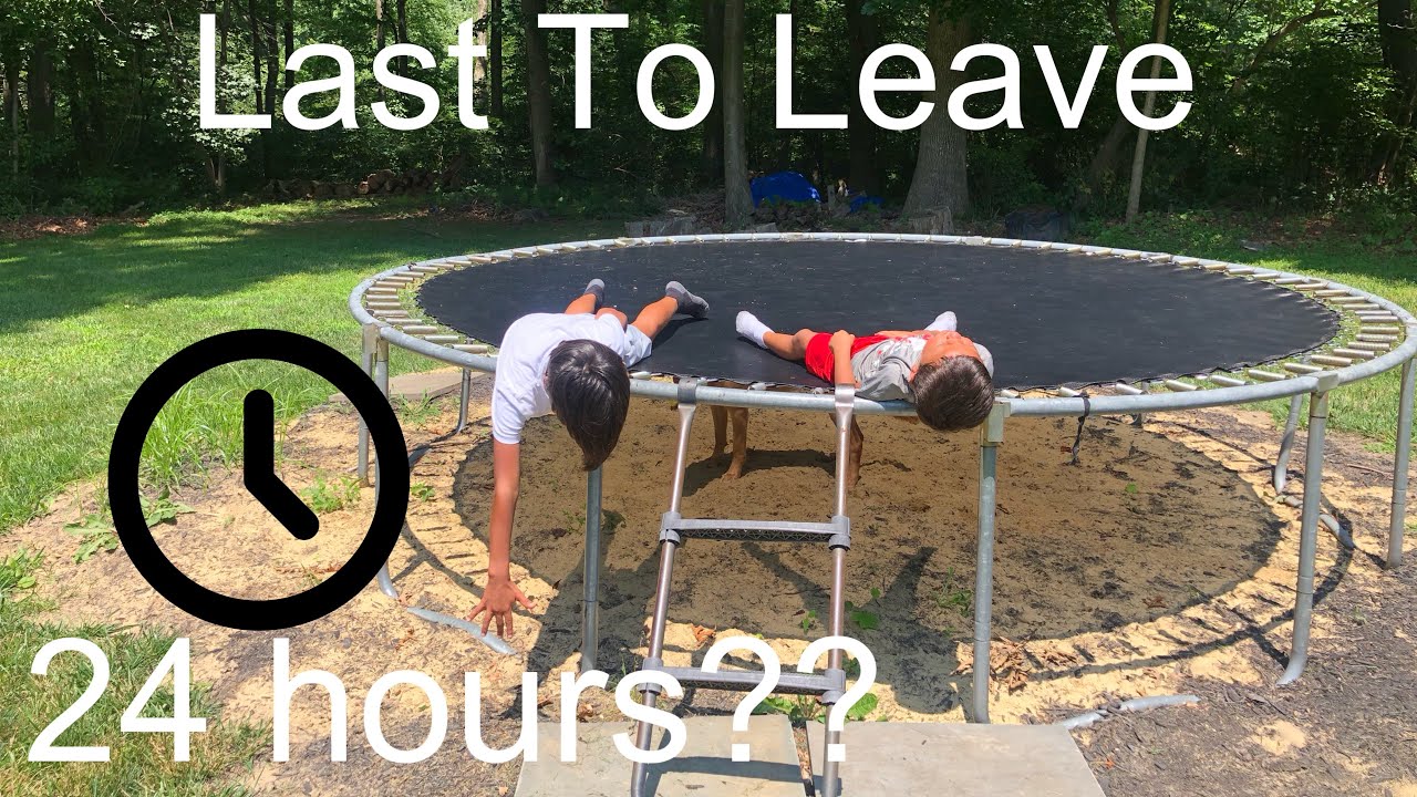 Last to Leave Trampoline YouTube