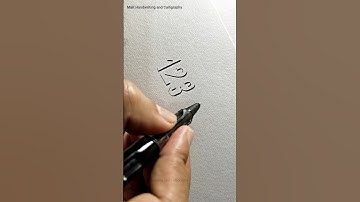 Super Satisfying art of creating numbers in 3D shadow lettering #shortsfeed #3d