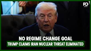 Trump Claims Iran Nuclear Threat Eliminated: No Regime Change Goal | Pakistan Observer
