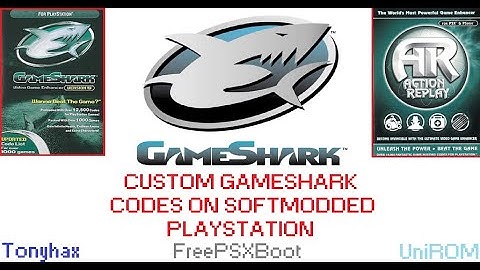 PS1 Custom gameshark codes with softmod console