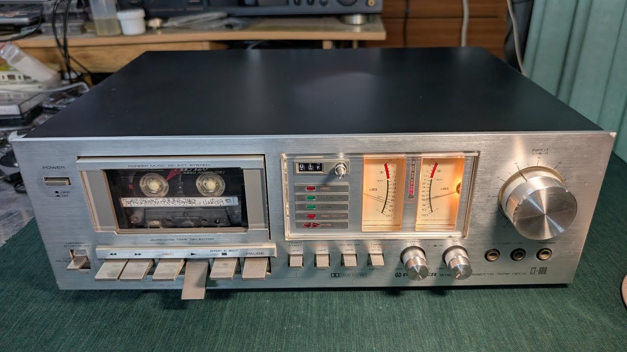 Pioneer CT-600, 2VU ngang đặc trưng, máy thu phát hoàn hảo. - YouTube